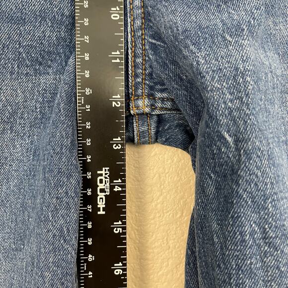 Abercrombie And Fitch The 90's Straight Ultra High Rise Jeans 32S Distressed NWT - Picture 15 of 15
